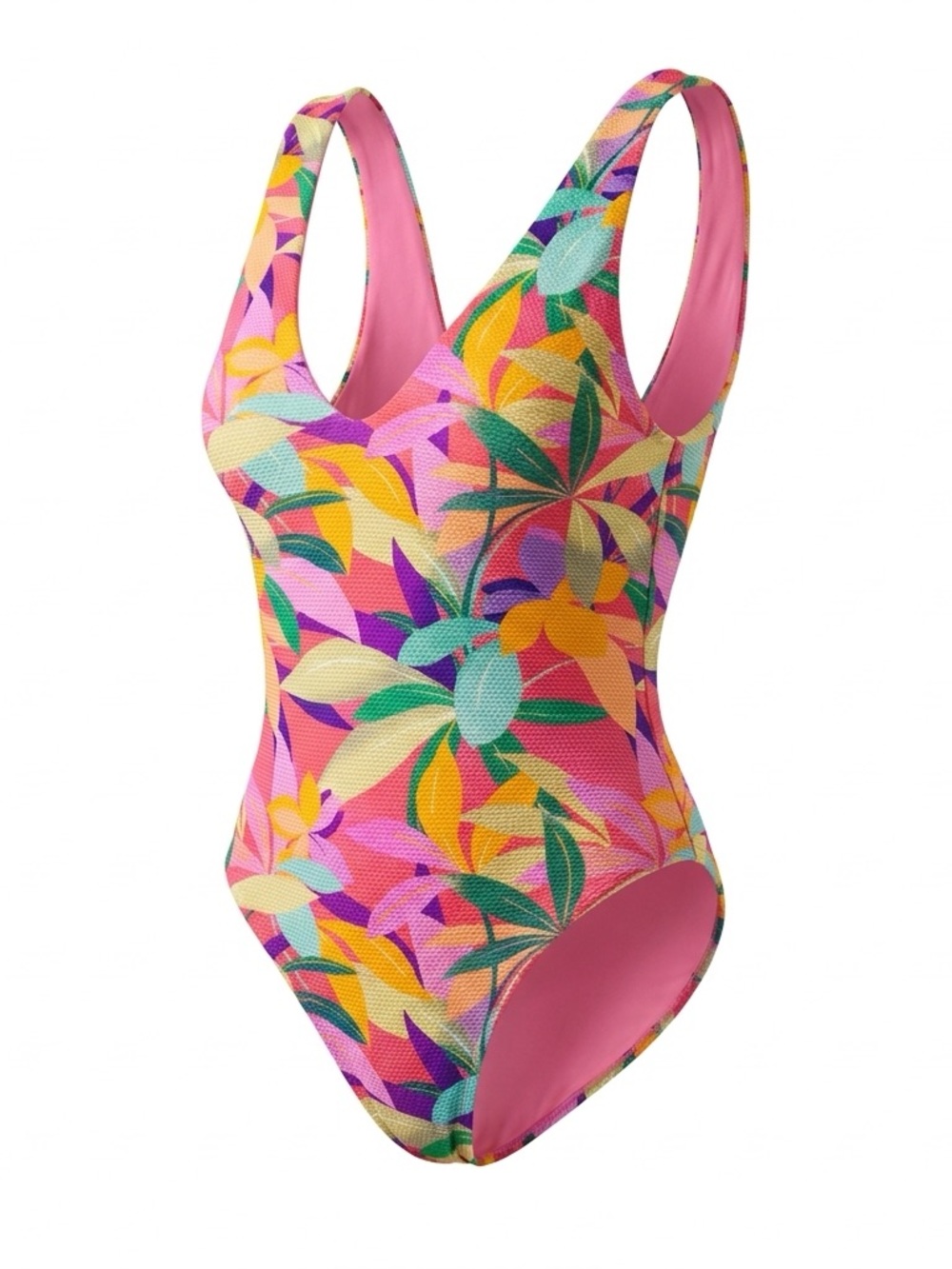 B swim L190 Reversible Plunge One Piece Swimsuit - Tropical Glow
Small
NWOT